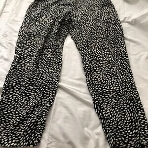 Old Navy Black and White Straight Leg Pants